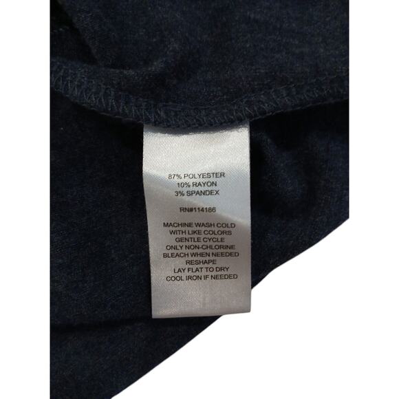 Retrology Glam T-SHIRT Curvy Plus Sz 1X  Navy Blue PARIS Perfume Graphic BLING - Picture 14 of 14